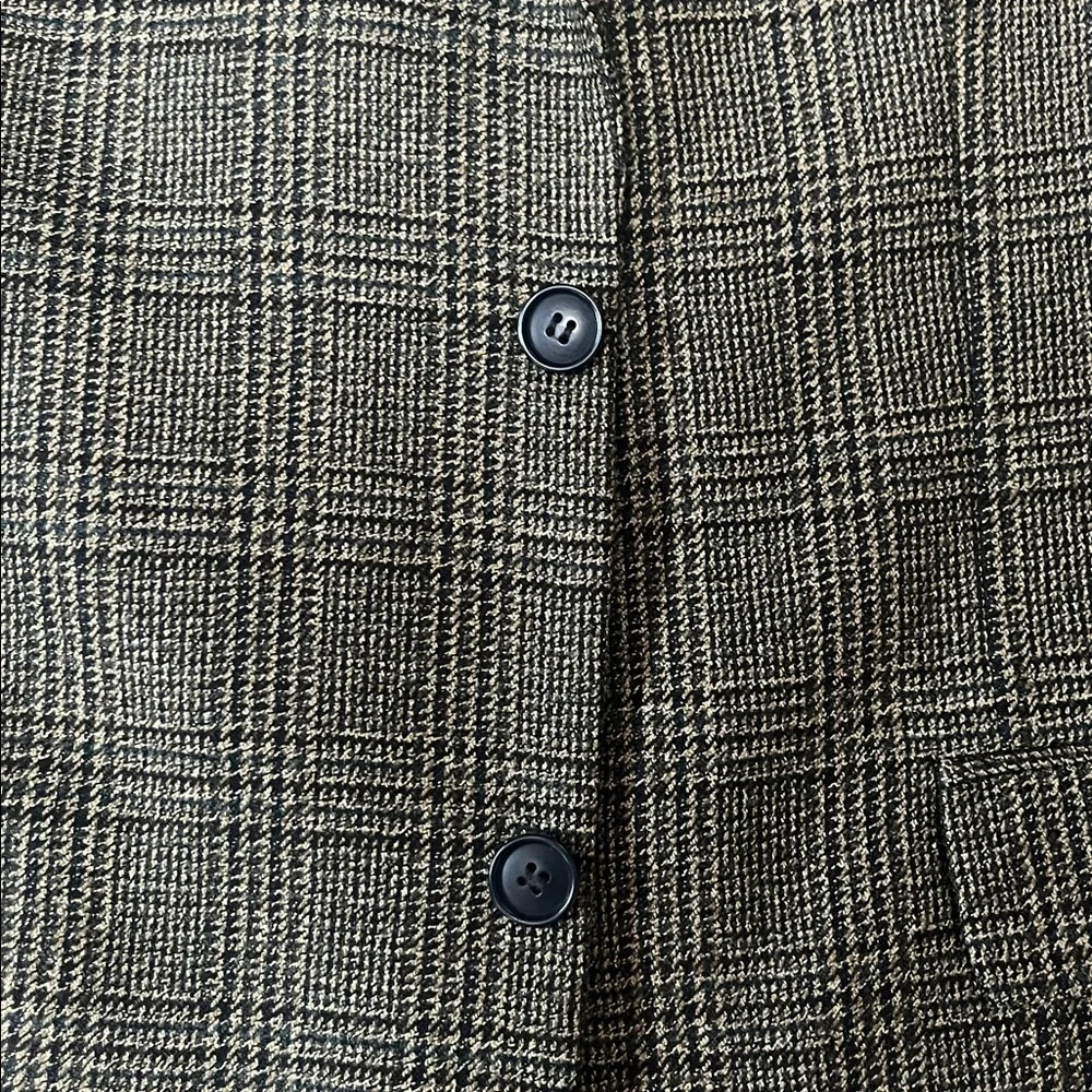 Mens Chereskin Lambswool Sport Coat Blazer Jacket Checked Brown 42 R